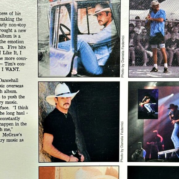 Vintage Tim McGraw Calendar 1997 Country Music Superstar Unused Unmarked - Picture 9 of 11